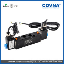 Double Head Port Size M5*0.8 lead type with White led pneumatic solenoid valve